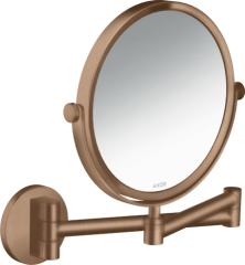 Зеркало косметическое AXOR Universal Circular, матовое красное золото арт. 42849310