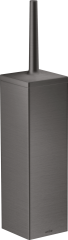 Держатель для туалетной щетки настенный AXOR Universal Rectangular, матовый черный, хром арт. 42655340