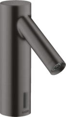 Смеситель для раковины Axor Starck, электронный, без регулировки температуры, питание от сети 230 В, шлифованный черный, хром арт. 10145340