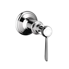 Запорный вентиль AXOR Montreux с рычаговой рукояткой для скрытого монтажа 1/2 и 3/4, хром арт. 16872000