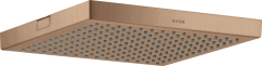 Верхний душ AXOR ShowerSolutions 240/240 1jet, потолочный монтаж, шлифованное красное золото арт. 10924310