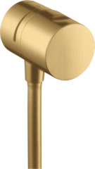 Шланговое подсоединение AXOR Uno Stop с запорным вентилем, имитация матового золота арт. 38882250