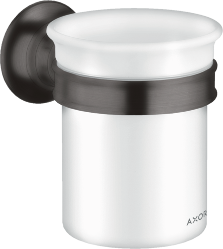 Купить купить стаканчик для зубных щеток axor montreux матовый черный, хром арт. 42134340