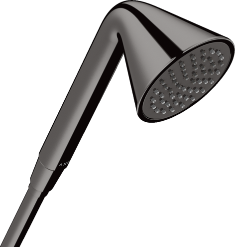 Купить купить ручной душ axor showers/front 85 1jet, полированный черный, хром арт. 26025330