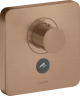 Купить купить термостат axor showerselect highflow, для 1 потребителя, с клапаном для ручного душа, softsquare, матовое красное золото арт. 36706310