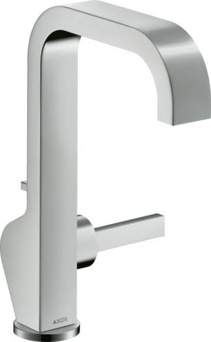 Купить купить смеситель для раковины axor citterio 190, с тонкой рукояткой, со сливным гарнитуром, хром арт. 39034000