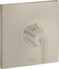 Термостат AXOR Citterio Highflow с рычажной рукояткой, матовый никель арт. 39711820