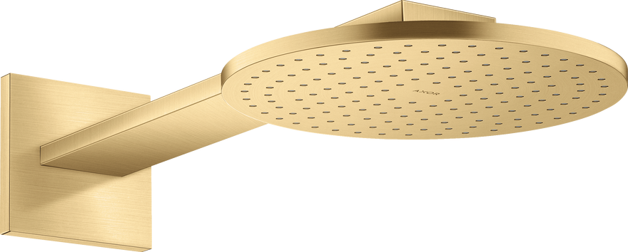 Купить купить верхний душ axor showersolutions 250 2jet, с держателем, матовое золото арт. 35296250