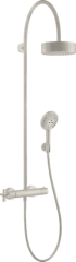 Душевая система AXOR Citterio Showerpipe с термостатом и верхним душем 180 1jet, сталь арт. 39670800