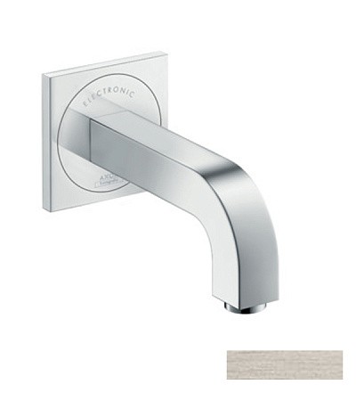 Купить купить электронный смеситель настенный axor citterio с изливом 161 мм, сталь арт. 39117800