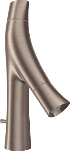 Купить купить смеситель для раковины axor starck organic 80, с двумя рукоятками, со сливным гарнитуром, шлифованный никель арт. 12010820