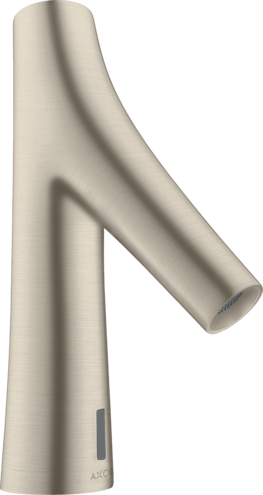 Купить купить смеситель для раковины axor starck organic, электронный, без регулировки температуры, питание от сети 230v, шлифованный никель арт. 12174820