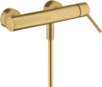 Купить купить смеситель для душа axor starck, однорычажный, внешнего монтажа, с круглой рычаговой рукояткой, шлифованное золото арт. 10611250