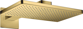 Купить купить верхний душ axor showersolutions 460/300 1jet, с держателем, с квадратной розеткой, полированное золото арт. 35278990