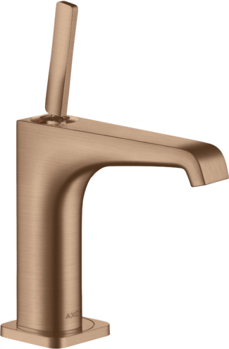 Купить купить смеситель для раковины axor citterio e 130, с незапираемым сливным набором, матовое красное золото арт. 36101310