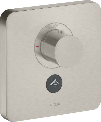 Купить купить термостат axor showerselect highflow, для 1 потребителя, с клапаном для ручного душа, softsquare, сталь арт. 36706800