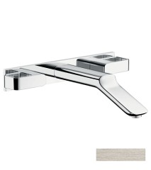 Смеситель для раковины Axor Urquiola, на 3 отверстия, скрытого монтажа, с изливом 228 мм, сталь арт. 11043800