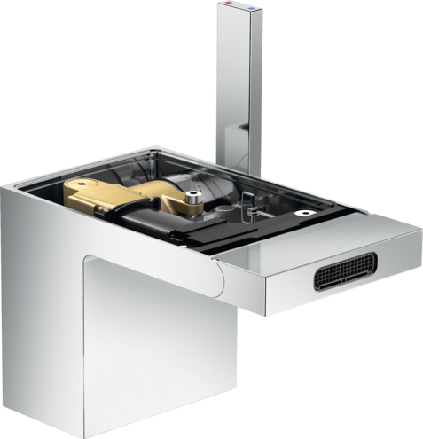 Купить купить смеситель для биде axor myedition со сливным клапаном push-open без панели, хром арт. 47212000