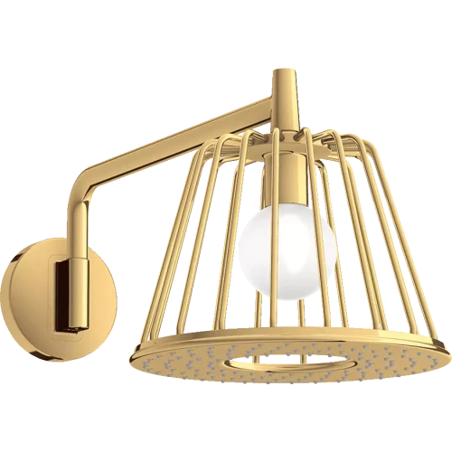 Купить купить верхний душ axor lampshower/nendo, 275, 1 jet, с держателем, полированная медь арт. 26031930