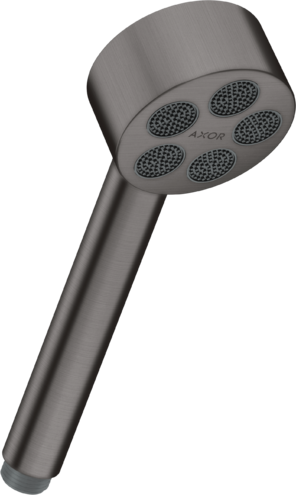 Купить купить ручной душ axor one 75 1jet ecosmart, шлифованный черный, хром арт. 48651340
