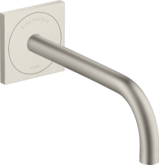 Электронный смеситель Axor Uno для раковины настенный, с изливом 225 мм, сталь арт. 38120800