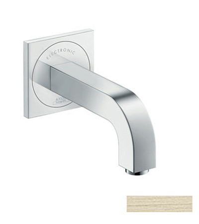 Купить купить электронный смеситель настенный axor citterio с изливом 161 мм, матовый никель арт. 39117820