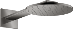 Верхний душ AXOR ShowerSolutions 250 2jet, с держателем, полированный черный, хром арт. 35296330