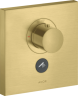 Купить купить термостат axor showerselect highflow, для 1 потребителя, с клапаном для ручного душа, скрытого монтажа, квадратный, матовая латунь арт. 36716950