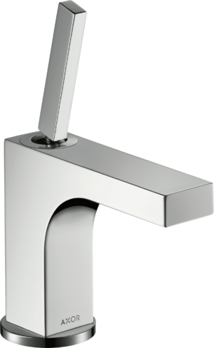 Купить купить смеситель раковины axor citterio 90, с тонкой рукояткой, для гостевой раковины, со сливным гарнитуром, хром арт. 39035000
