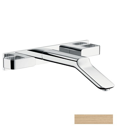 Купить купить смеситель для раковины axor urquiola, на 3 отверстия, скрытого монтажа, с изливом 228 мм, шлифованная бронза арт. 11043140