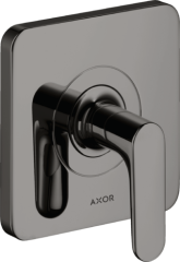 Запорный вентиль Axor Citterio M, с рычаговой рукояткой, скрытого монтажа, полированный черный, хром арт. 34960330