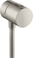 Шланговое подсоединение AXOR Uno Stop с запорным вентилем, сталь арт. 38882800