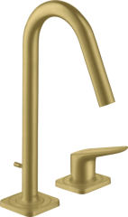 Смеситель для раковины AXOR Citterio M на 2 отверстия , 160, со сливным гарнитуром, шлифованная медь арт. 34132950