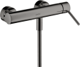 Купить купить смеситель для душа axor starck, однорычажный, внешнего монтажа, с круглой рычаговой рукояткой, полированный черный, хром арт. 10611330