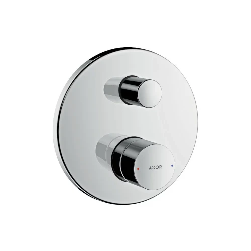 Купить купить смеситель для ванны axor uno с рукояткой zero со встроенной защитной комбинацией для скрытого монтажа, шлифованный никель арт. 45407820