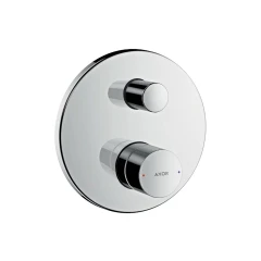 Смеситель для ванны AXOR Uno с рукояткой zero со встроенной защитной комбинацией для скрытого монтажа, шлифованный никель арт. 45407820