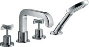 Купить купить смеситель для ванны axor citterio на 4 отверстия с крестообразными рукоятками, хром арт. 39453000
