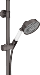Душевой набор Axor Montreux, 0,9 м, с ручным душем, 100, 1 jet, шлифованный черный, хром арт. 27982340