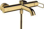 Купить купить смеситель для ванны axor uno однорычажный, внешнего монтажа, с рукояткой-петлей, полированное золото арт. 38421990