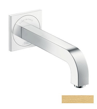 Купить купить электронный смеситель настенный axor citterio с изливом 221 мм, матовое золото арт. 39118250