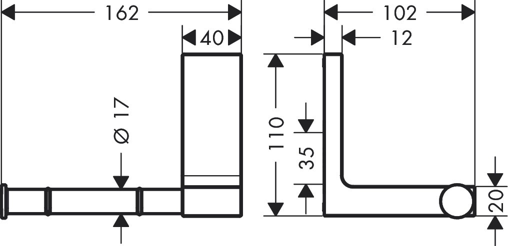 Купить купить держатель туалетной бумаги axor universal rectangular, матовое золото арт. 42656250