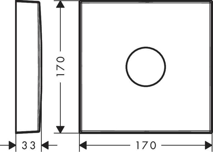 Купить купить розетка удлинителя axor квадратная одно отверстие красный и синий индикаторы, хром арт. 14965000