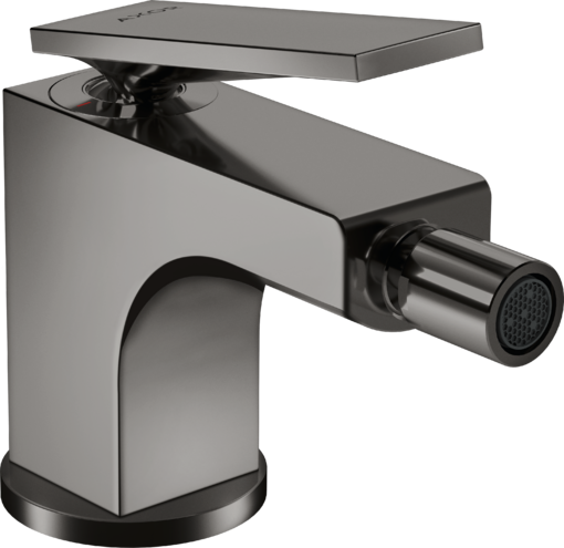 Купить купить смеситель для биде axor citterio с рычаговой рукояткой, со сливным гарнитуром, полированный черный, хром арт. 39214330