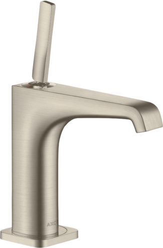 Купить купить смеситель для раковины axor citterio e 130, с незапираемым сливным набором, матовый никель арт. 36101820