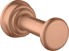 Крючок одинарный AXOR Montreux матовое красное золото арт. 42137310