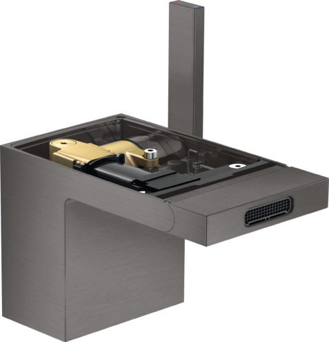 Купить купить смеситель для биде axor myedition со сливным клапаном push-open без панели, матовый черный, хром арт. 47212340