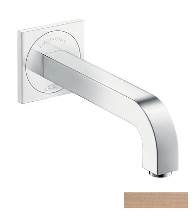 Купить купить электронный смеситель настенный axor citterio с изливом 221 мм, матовое красное золото арт. 39118310