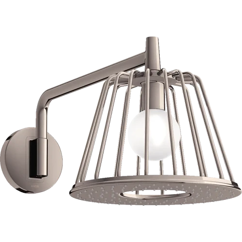 Купить купить верхний душ axor lampshower/nendo, 275, 1 jet, с держателем, полированный никель арт. 26031830