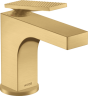 Купить купить смеситель для гостевой раковины axor citterio 90, с рычажной ручкой - ромбический вырез, матовое золото арт. 39001250