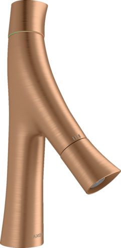 Купить купить смеситель для раковины axor starck organic 80, с двумя рукоятками, с не запираемым сливным набором, шлифованная бронза арт. 12011140